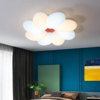 Nordic Dormitor Lampă de Plafon Lampă de Studiu Creative Cloud LED-uri de Desene animate Lampa de Personalitate Creatoare Fete Camera Copiilor Lămpi de Flori