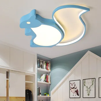 Nordic LED-uri de desene animate lumini plafon estompat moderne animale copii de grădiniță decor dormitor led Lampă de plafon lumini pentru camera