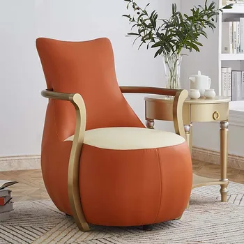 Nordic Lounge Scaun Dormitor Minimalist Creativ Design De Birou Scaun Avansate Din Piele Muebles Para El Hogar Mobilier Apartament