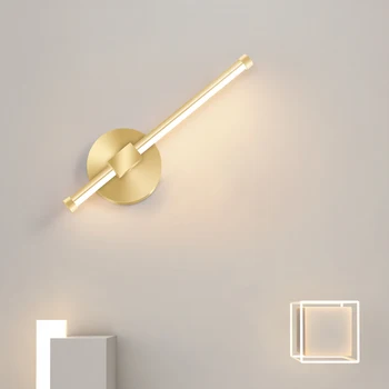 Nordic Noptiera de Iluminat cu LED Creative Benzi Dormitor Lampa Living Modern Fundal Lampă de Perete Simplu Studiu de Perete Baie de Lumină