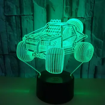 Noua Masina de Curse 3d Lampa de Noapte Cadou Personalizat Atmosferă Mici Lămpi de Masă camera Copiilor decor 3D Lampa de Birou