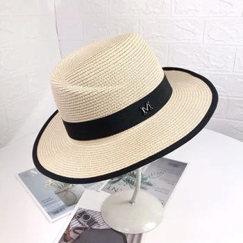 Noua Moda de Vara Pălărie de Paie pentru Bărbați Plajă, Pălării de Soare petrecere a timpului Liber Călătorie în aer Liber, Vacanta, Accesorii Protectie UV Mare cu Boruri