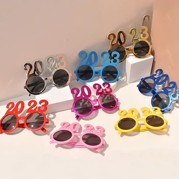 Noul Partid Ochelari de revelion Numărul ochelari de Soare Photo Booth Props Accesorii pentru Petrecere de Anul Nou Sărbătoare Consumabile Partid