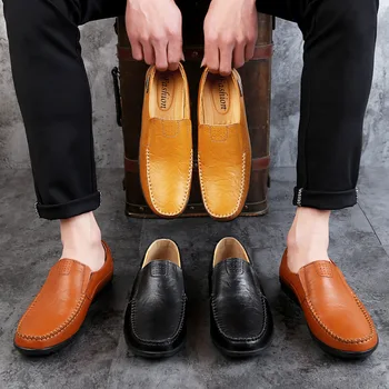 Nouă Bărbați Mocasini Barbati Casual Pantofi din Piele de Înaltă Calitate din Piele Moale Pantofi Rochie Formale Elegante de Afaceri Clasic Pantofi pentru Bărbați
