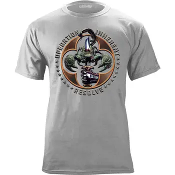 Operațiunea Inerente Rezolva Scorpion Grafic T-Shirt. Vara Bumbac, O-Neck Short Sleeve Mens T Shirt Noi S-3XL