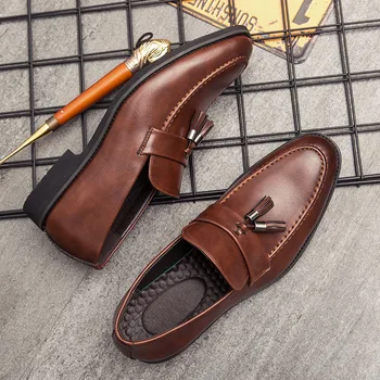 Pantofi Pentru Bărbați Plus Dimensiune Bărbați Formale Pantofi Italian Mens Subliniat Toe Rochie Din Piele Pentru Afaceri Oxford Omul De Lux Mocasini Moda
