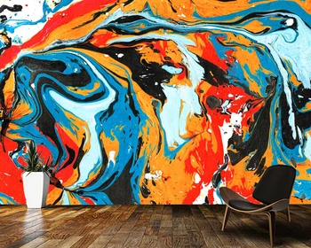 Papel de parede Colorate artistice abstracte pictura creativ tapet 3d,camera de zi tv de perete dormitor decor acasă frescă murală bar