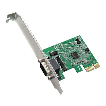 PCIE la un Singur Port Serial Rs232 Card de Expansiune Chip AX99100 Serial DB9 Adaptor Pcie Riser Card pentru Calculatoare Desktop