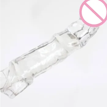 Penis Sleeve Cocoș Prezervativ Adult Sex Jucării de Oțel de Tun de Cristal Set Sex Instrumente Jucării pentru Bărbați Vibrator Sculele Refolosibile