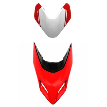 Pentru Ducati Hypermotard 950 2019-2021 Alb/Rosu Fața Nas Faruri Carenaj