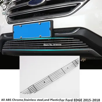 Pentru Ford EDGE 2015 2016 2017 2018 Mașină Automată de Protecție a Corpului Detector din Oțel Inoxidabil, Tapiterie Față Grid Grătar Grila Panou 1buc