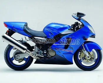 Pentru Kawasaki ZX12R Ninja 00 01 Carenaj 2000 2001 ZX 12R ZX-12R Albastru Corp din Plastic ABS Motocicleta Carenaj Set (de turnare prin Injecție)