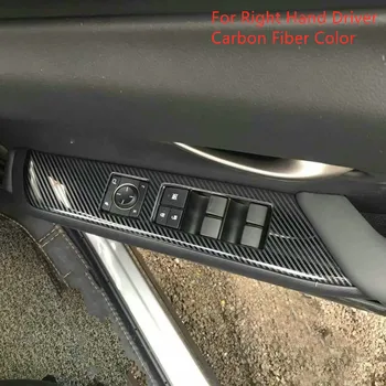 Pentru Lexus UX200 UX250h UX260h 2019 2020 Styling Auto Accesorii de Interior Usi Cotiera contactul de acționare a Ferestrei Butonul Capacului Ornamental Autocolant
