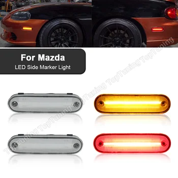 Pentru Mazda MX-5 Miata MX5 1990-2005 Afumat/Obiectiv Clar LED Fata Spate Lampă de poziție Laterală de Chihlimbar Roșu, Mașină de Lumina 4BUC