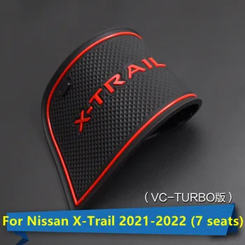 Pentru Nissan X-Trail 2021-2022 ( 7 locuri) Cauciuc 3D Mat Cupa Perna Praf mat Usa Slot Pad Masina Interir Anti-Alunecare Mat styling Auto
