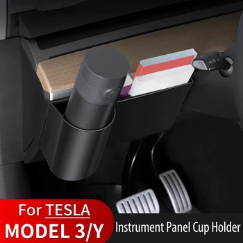Pentru Tesla Model 3/Y Cutie de Depozitare pe Panoul de bord Cana de Apa Suportul Material ABS, Accesorii Auto Cutie de Depozitare Accesorii