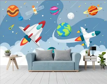 personalizate murală fotografie tapet 3d Europene rachetă spațială camera copiilor bedroom home decor dormitor tapet pentru pereti 3d