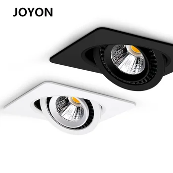 Piața LED 360 Unghi Reglabil COB Încastrat tip Downlight Alb/Negru 5W 7W LED Plafon lumina Reflectoarelor AC 90-260V Lumină pentru Camera de zi