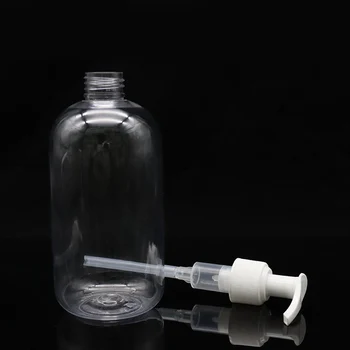 Plastic clar Îngroșat Sticle cu Pompe Dozatoare Reîncărcabile Sapun Lichid Transparent Sticle Rotunde BUTT666
