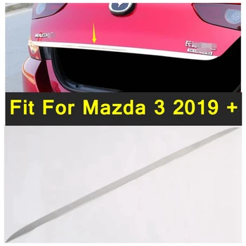 Portbagajul din spate Coada Ușa de Boot mai mic Benzi Semifabricate Protector Rama Capacului Ornamental 1BUC potrivit Pentru Mazda 3 Mai 2019 2022 Exterior Accesorii