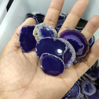 purple agate Naturale felie pandantiv druzy bijuterii de luare a găsi piatra mov felie găsirea de cadouri handmade