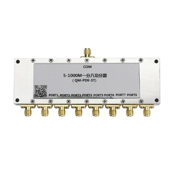 QM-PD8-ST 5-1000M RF Separator de Putere VHF UHF Unu-La-Opt-Putere Splitter de Alimentare cu Combinatorul S--MA Conectori