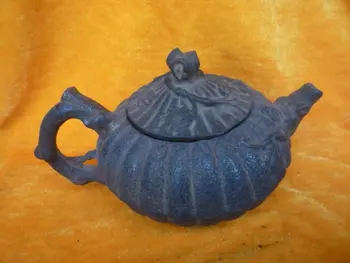 Rare Vechi Qing feronerie ceainic,simplitatea primitivă, transport gratuit