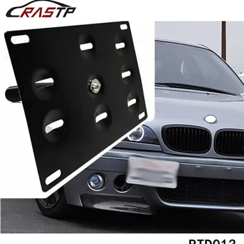 RASTP-Aliaj de Aluminiu Bara Fata Cârlig de Remorcare de Înmatriculare Suportului de Fixare a Plăcuței de Înmatriculare Titular pentru BMW RS-BTD013