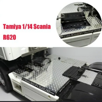 Rc Camion Șasiu Cadru De Metal Decor Anti-Silp Placa Pentru 1/14 Scară Masina Control De La Distanță Tamiya Scania R620 56323 Tractor