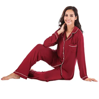 Recent Pijama Seturi Pentru Femei Toamna Iarna Moda Acasă Interioară Casual Cu Maneca Lunga Topuri Cu Pantaloni De Pijamale Kit Pijama Femme
