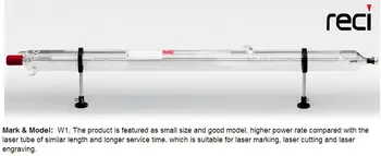 Reci W2 90W-100W CO2 Laser Tub Cutie de Lemn Ambalare Lungime 1200 mm Dia. 80mm CO2 Gravare cu Laser Masina de debitat S2, Z2
