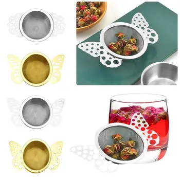 Reutilizabile Portabil Ceainic Fluture/Floare de Metal forma de Ceai Strecuratoare din Otel Inoxidabil Ceai Infuser Ceai Filtru