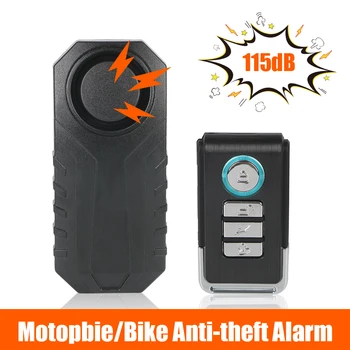 Rezistent la apa Biciclete Vibrații Anti-Furt 113dB Alarmă de Avertizare Senzor de Motociclete Biciclete Electrice de Securitate fără Fir Control de la Distanță