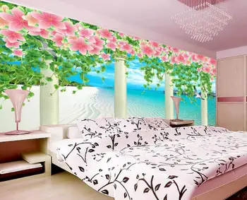 romantic tapet personalizat 3d tapet pereti acasă peisaj Marin flori living picturi murale TV fondul murale 3d tapet