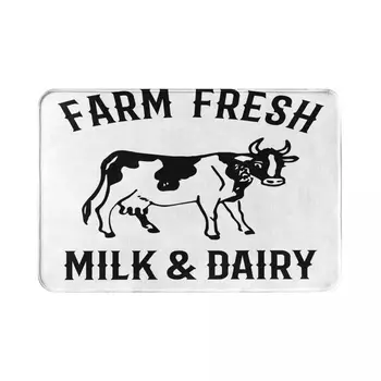 Saltea Podea Ferma De Lapte Proaspăt De Vacă De Lapte Unic Ușa De La Intrare Mat Living Bucatarie Non-Alunecare Covor Baie Preș