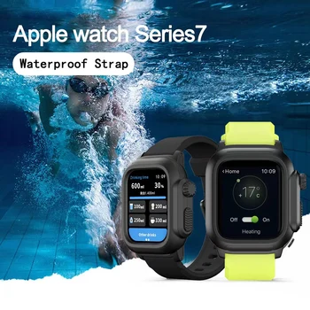 Silicon de Caz Pentru Apple Watch Caz Seria 7 se 6 5 4 3 2 Impermeabil Sporturi 45mm 44mm 42mm 40mm Curea rezistent la Șocuri Cadru