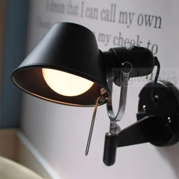 Simplu și elegant, modern, dormitor lampă de perete LED lampă de noptieră aluminiu negru multifunctional reglabil Speciale