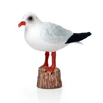 Simulare de solid animale salbatice model de Păsări, rosu facturat pescăruși, păsări care zboară, pescarusi, static jucărie ornamente