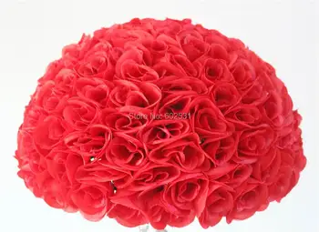 SPR 4buc/lot flori artificiale mingea,nunti decor-40cm saruta floare minge,petrecere de nunta de flori 20 de culori disponibile
