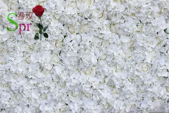 SPR Transport Gratuit 10buc/lot alb Artificiale hortensie floare trandafir perete nunta fondul arc tabelul runner flori decor