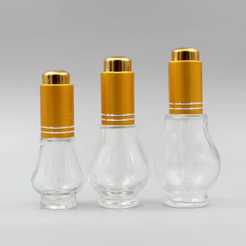 Sticlă Clară 20ml cu Aur/Argint/Aur Mat Capac,Sticla de Cristal pentru Parfum Ulei