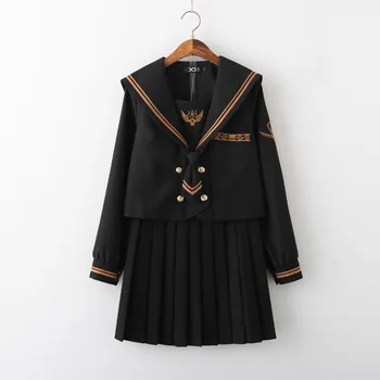 Stil japonez Liceu Uniforma Regală Amiralul Ortodoxe JK Uniforme de gimnaziu Colegiu Student Stil Fusta Costum Clasa