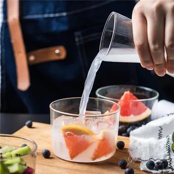 Stil Japonez Rezistent La Căldură De Sticlă Transparentă Micul Dejun Lapte Cana De Creatie Mini Iaurt De Fructe Cana De Cafea De Birou Ceașca De Ceai Drinkware