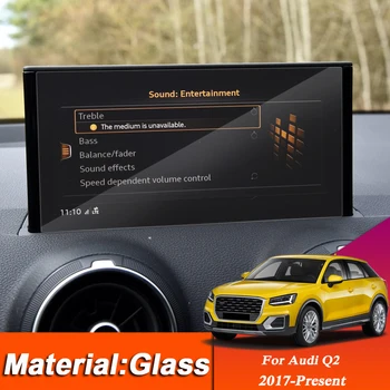 Styling auto de Navigare GPS cu Ecran de Sticla Folie Protectoare Autocolant Pentru Audi Q2 2017-Prezent tabloul de Bord de Afișare Film Accesul Auto