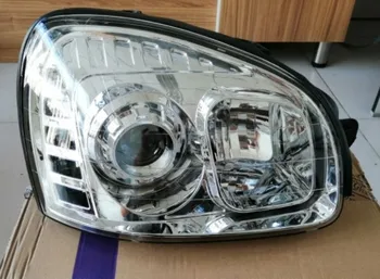 Stânga Dreapta LED Auto Fața Farului Cap de Lumină Pentru Hyundai SantaFe C9