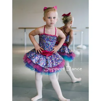 Suport-Dans Bretele Paiete Balet Tutu Dress Copii Adulți Dans Costum C226