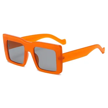 Supradimensionat ochelari de Soare Patrati Femei Top Plat Cer Albastru Roz ochelari de Soare Barbati de Brand designer Retro Mare Rama de Ochelari UV400