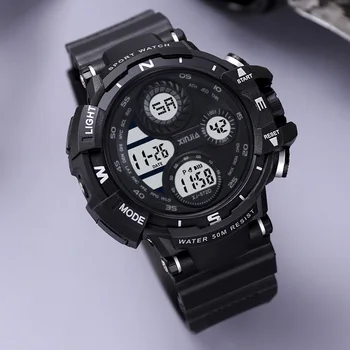 SYNOKE Nouă Bărbați Ceasuri Sport Big Dial Ceasuri Sport Pentru Barbati de Lux LED Digital Militare 50M rezistent la apa Încheietura Ceasuri