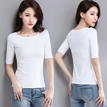 t-shirt femei pe scurt cu mâneci lungi slim 2022 T-shirt