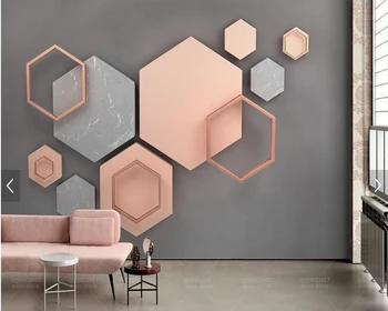 Tapet personalizat 3d stereoscopic, minimalist geometrice picturi murale pentru living, dormitor, TV fondul decor acasă tapet
